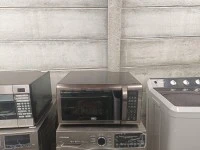 Double door fridge, 42l Microwave, Oven and hob 600mm