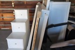 Double loft bed that is dismantled