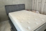 Double bed, Bed base, headboard, possibly small desk and bed side tabl...