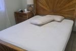 Queen size bed frame and mattress, Hisense 350L Combi Fridge Water Dis...