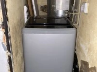 Double bed, Fridge, Washing machine