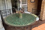 Double Bed, Two Lounge Chairs, Standing lamp, Small green bookcase, Ou...