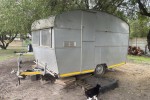 Home built aluminium single axle caravan