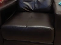 Queen size bed and matrass, 2 seater couch (2), 1 seater couch, Wooden...
