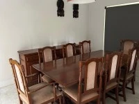 Dinning Table, Side board, 8 chairs