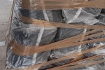 Empty woven plastic bags