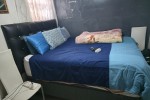 Queen Bed, 2 Suitcases, Travel Bag