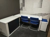 Office Desk, Office Credenza, 2x office chairs