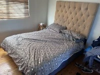 Double bed, One seater couch, Two seater couch, Fridge, Headboard doub...