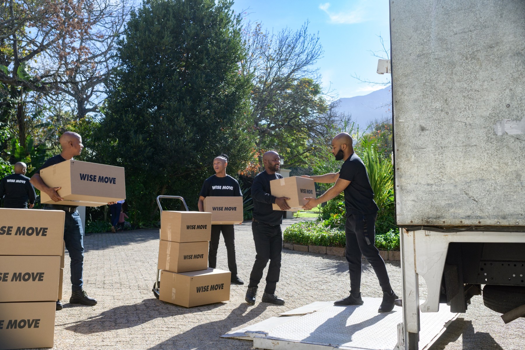 Professional movers in Cape Town loading a truck