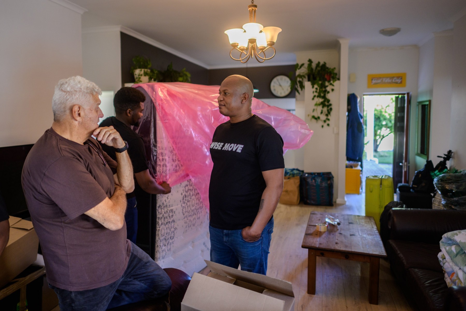 Confirming details with movers