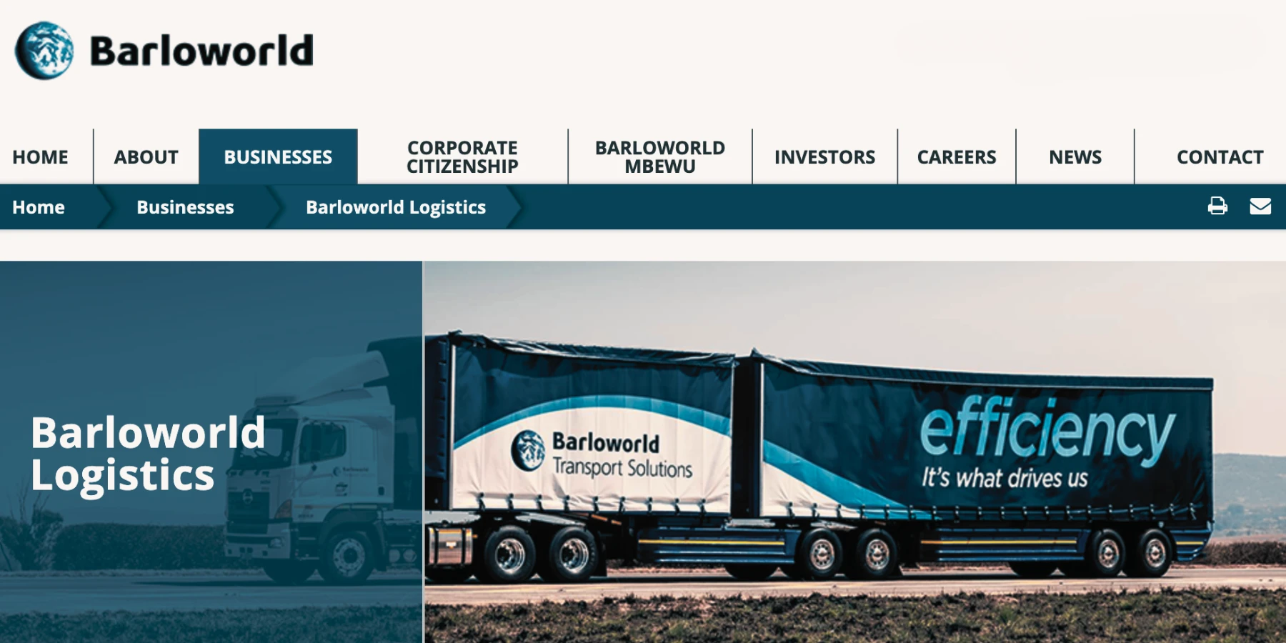 Barloworld Logistics South Africa