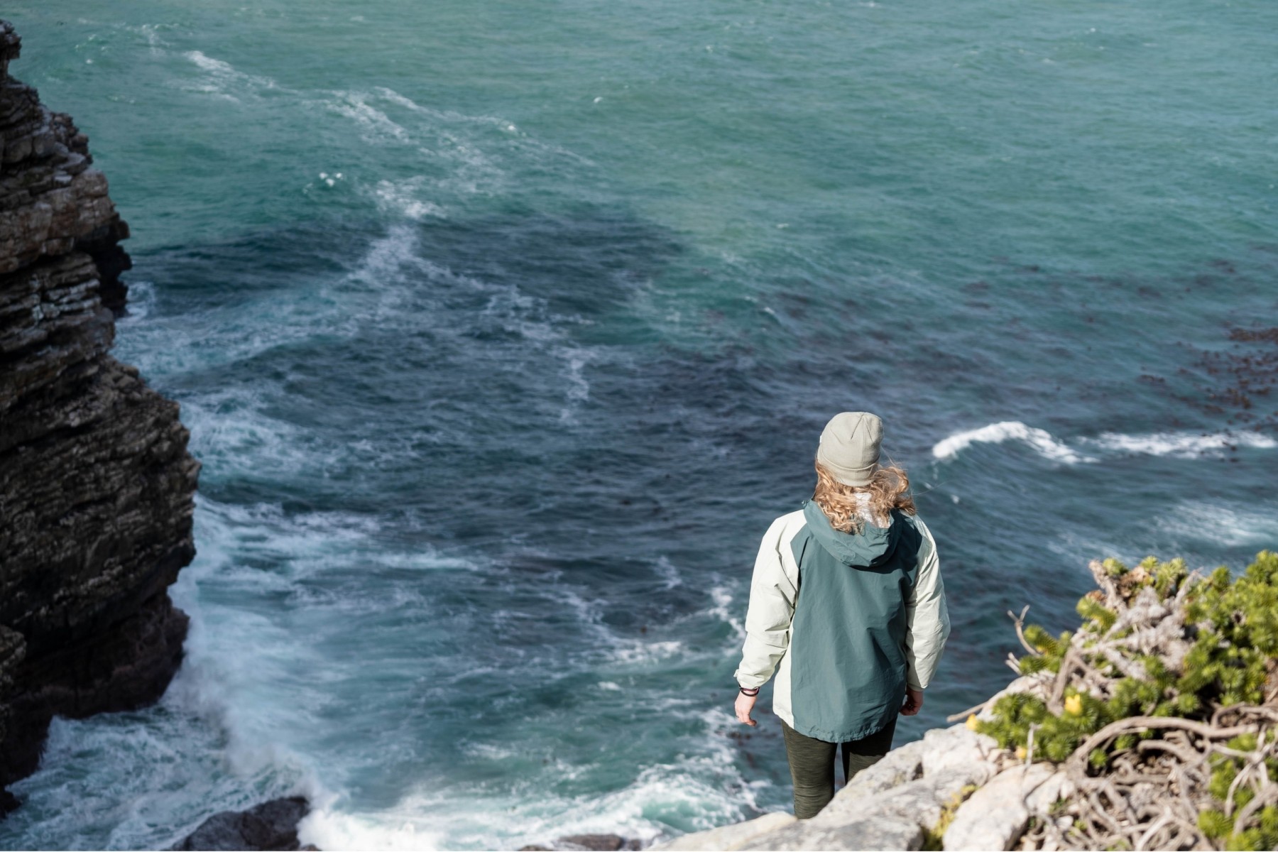 Layered up on a rainy winter day in Cape Town
