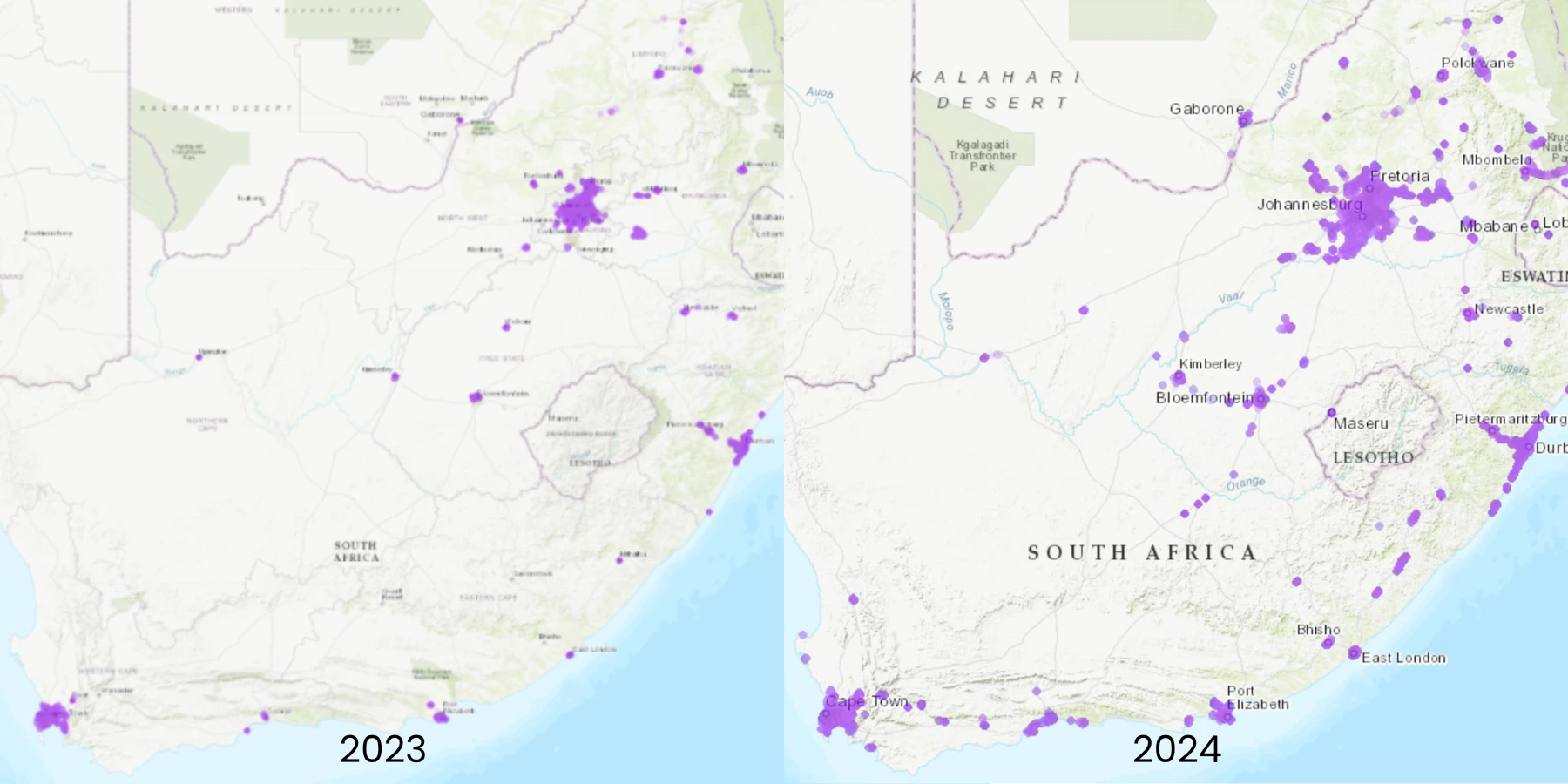 5G Tower Map South Africa