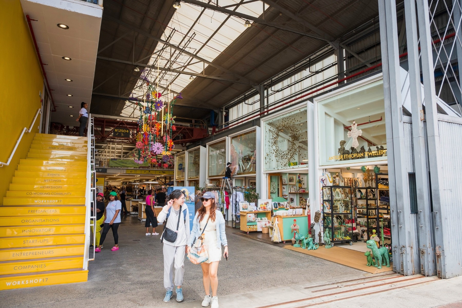 Getting Christmas shopping done early at V & A Waterfront in Cape Town