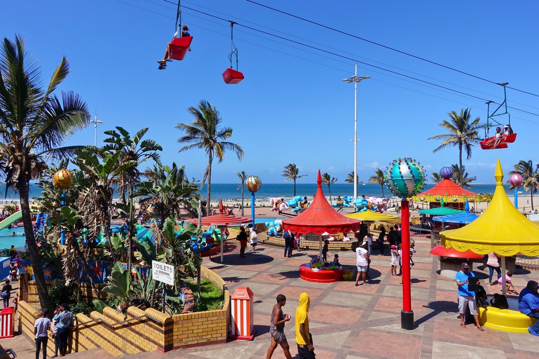 People enjoying spring festival in Durban
