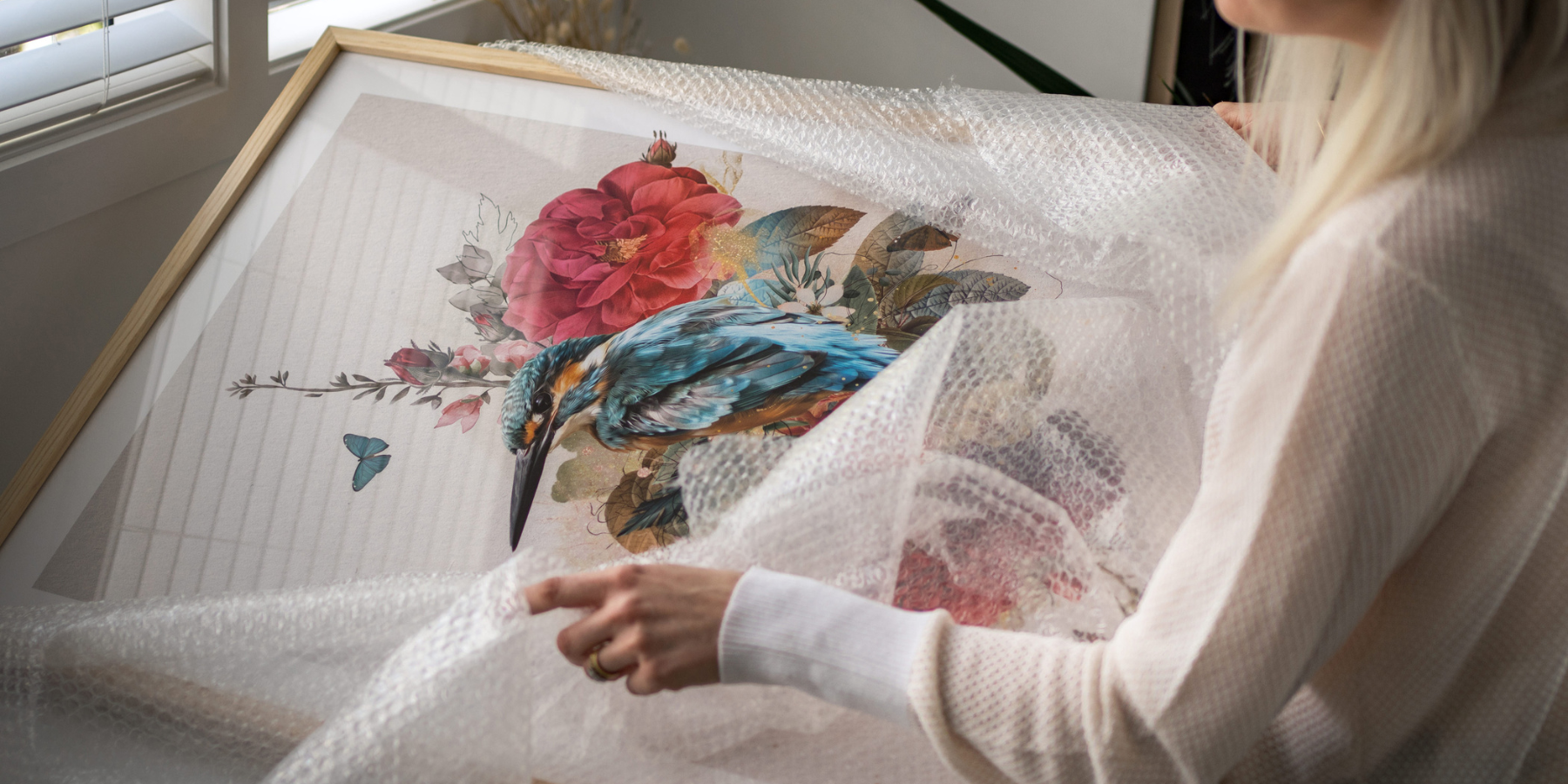 Bubble wrap valuable items like art