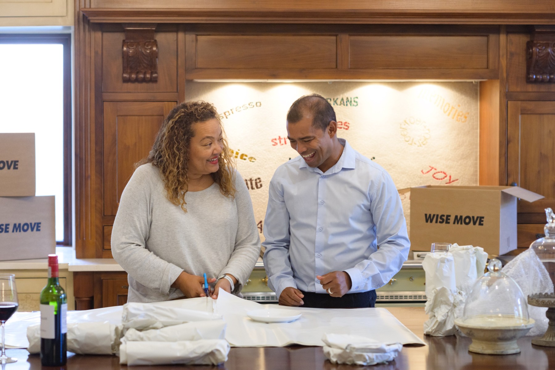 Final packing of home