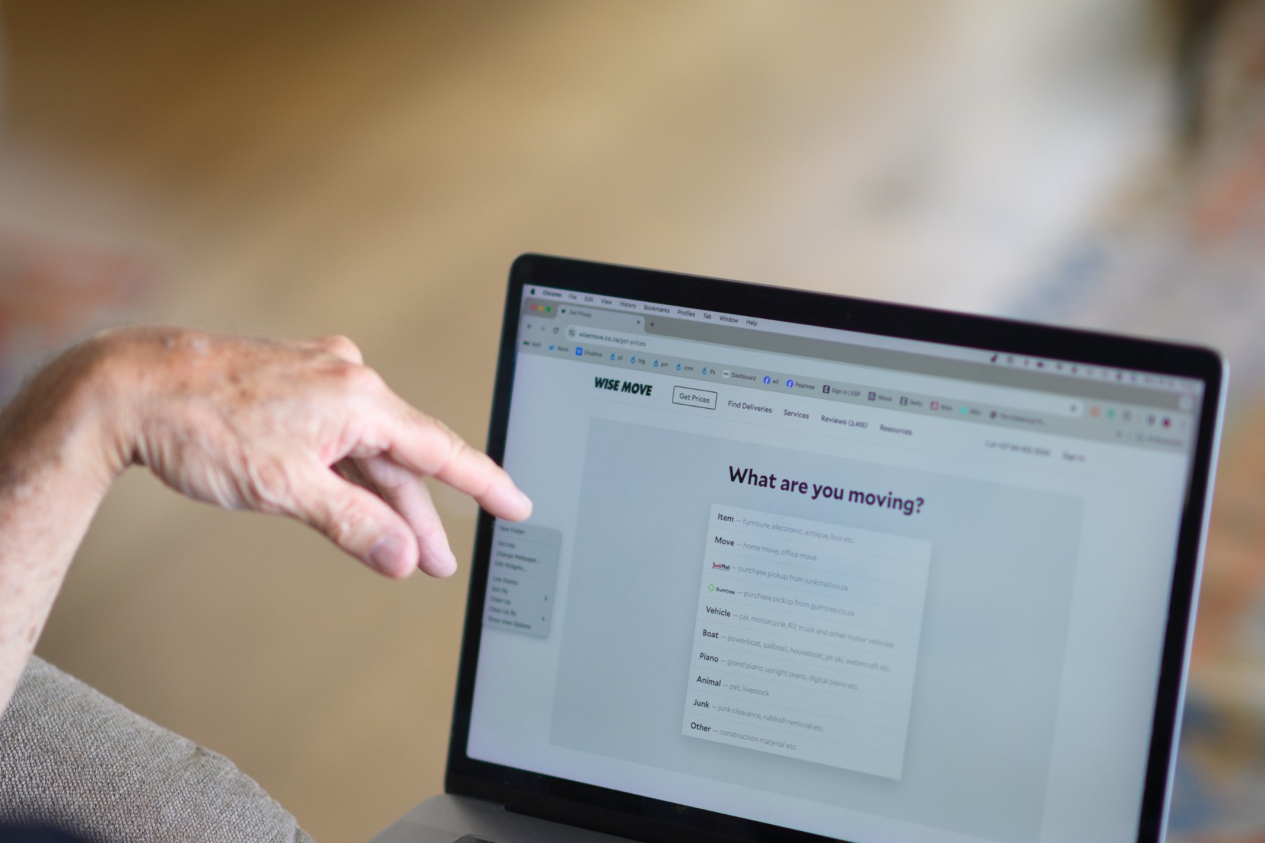 Starting moving process Cape Town