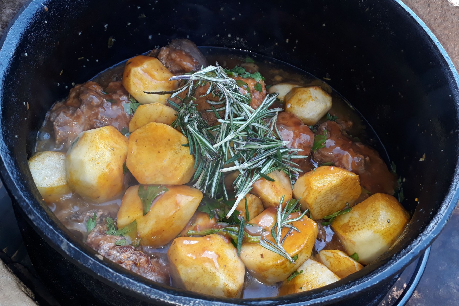 Winter oxtail stew South Africa