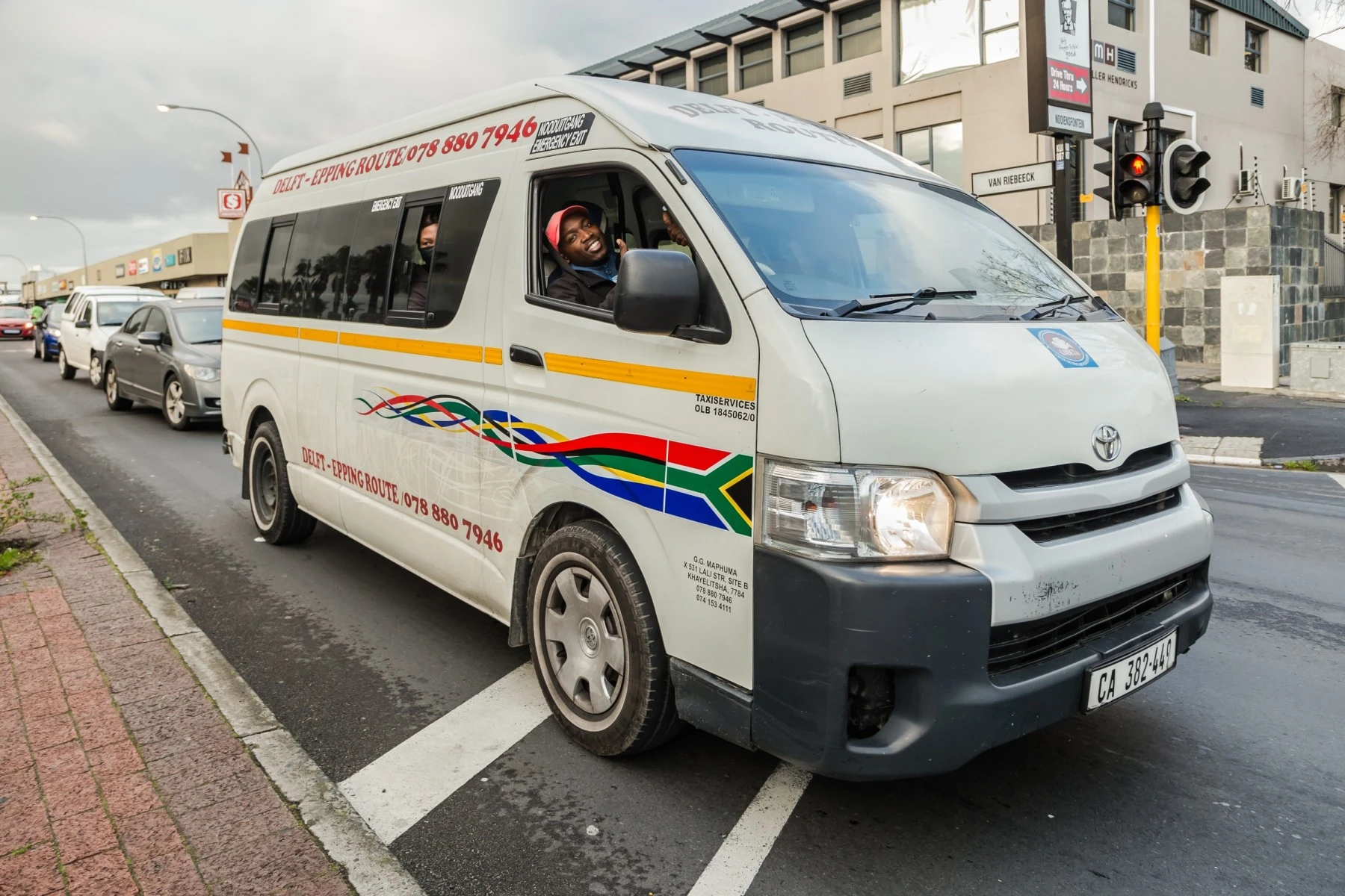 Tipping taxi drivers in South Africa